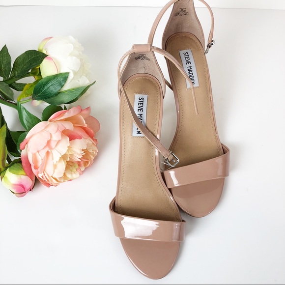 Steve Madden Fantsie Nude Sandals Heels Shoes - Picture 5 of 7